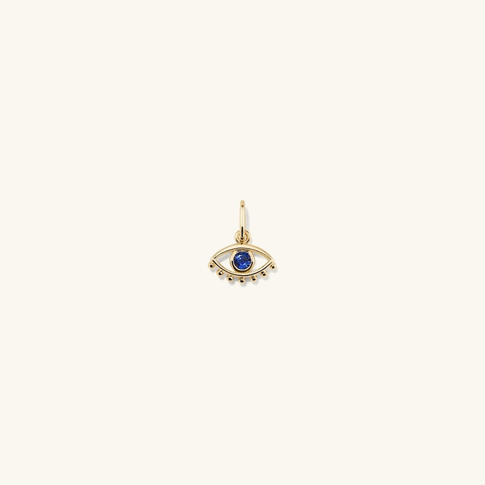MEJURI Evil Eye Blue Sapphire Earring Charm